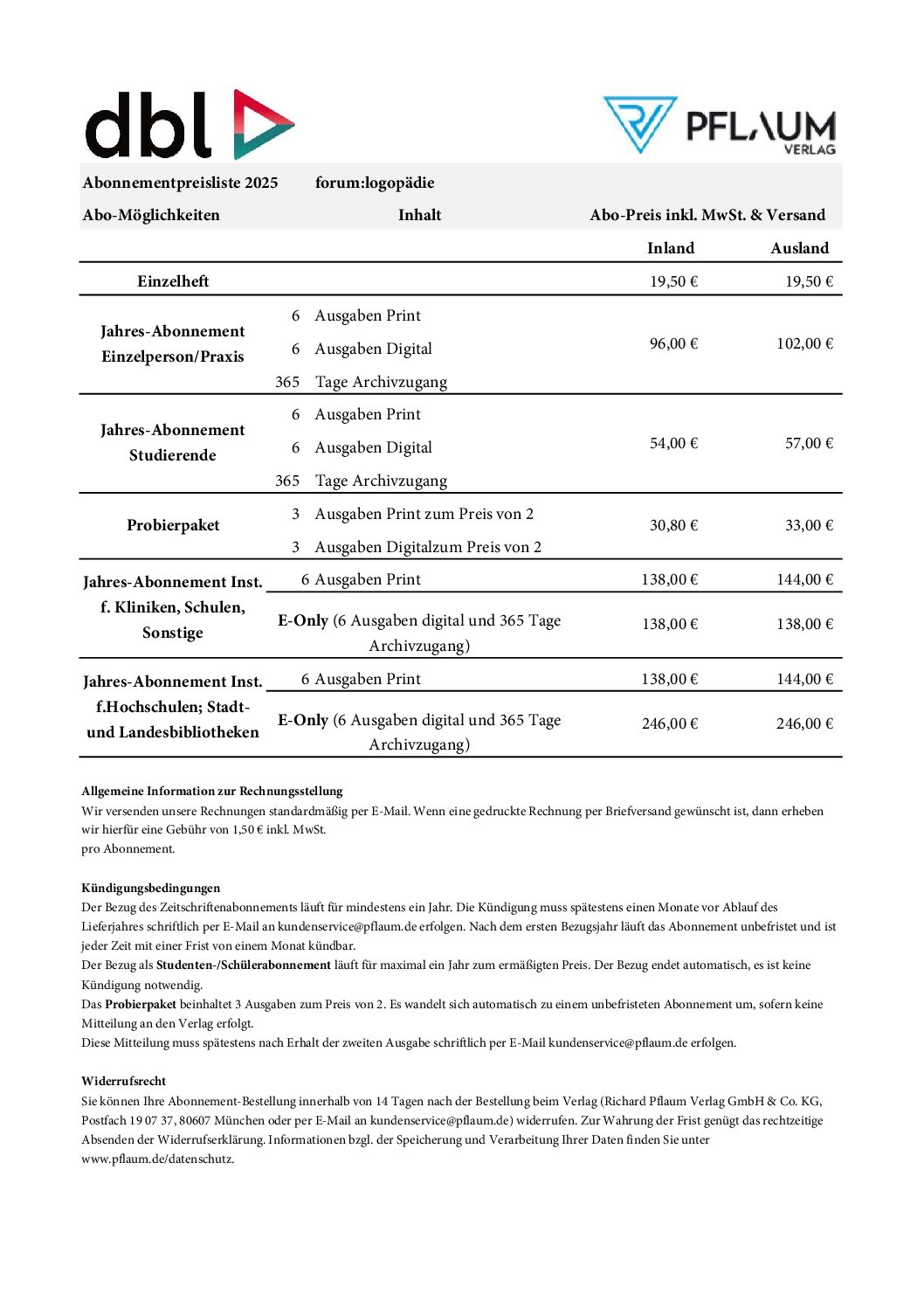 Produkte Pflaum Verlag